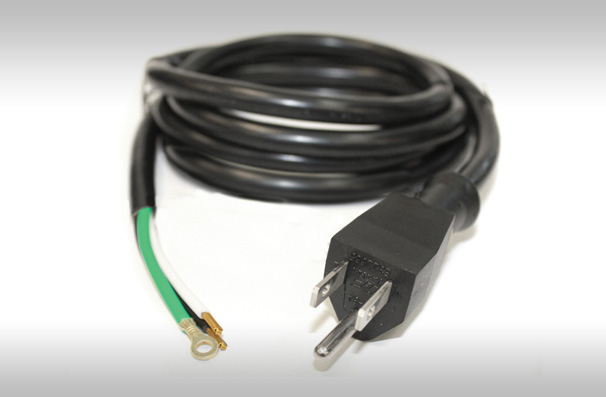 120V Male Power Cord with Bare Wire End